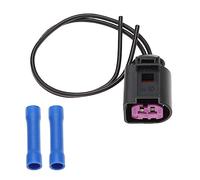 The Lord of the Tools 1Pcs Car Generator Plug Wiring Harness with Heat Shrink Tubes 1J0973772 Compatible with Audi Compatible with VW 2 Pin Alternator Connector Plug