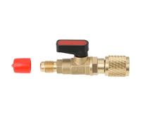 The Lord of the Tools 1x Refrigerant Safety Valve 1/4 ACME F to 5/16 SAE M Right-Hand Thread for R32 Air Conditioning Refrigeration