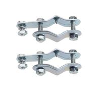 The Lord of the Tools 2 Pieces Bicycle Dynamo Holder Bike Metal Bulb Mount Bracket Fit 11mm-25mm Bicycle Front Forks Bracket Silver Fixed Forks