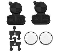 The Lord of the Tools 2 Set 3 Buttons Remote Fob Key Button Pad Replacement Compatible with BMW E36 E38 E39 E46 Z3 Z4 X3 X5 CR2016 Battery Contact Foil Membrane