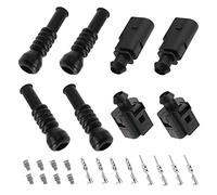 The Lord of the Tools 2 Sets 2 Pin Male Female Connectors with Terminals & Seals Sensor Plug Kit 1J0973702 1J0973802 6N0906102 Auto Waterproof Repair Kit