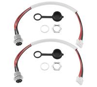 The Lord of the Tools 2 Sets 3 Prong 4 Wires Charging Port for Hoverboard Self-Balancing Electric Scooter Replacement Accessories 22cm Wire Length