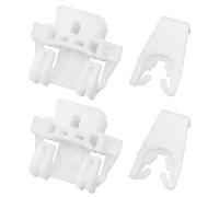 The Lord of the Tools 2 Sets Car Front Door Glass Regulator Fixing Clips Left or Right Front Regulator Repair Kit Clips 7700842241 7700842240 Compatible with Renault Clio II White