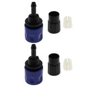 The Lord of the Tools 2 Sets Female Hose End Connector Garden Hose Tap Quick Connector Hose Pipe Fittings Replacement Kit for Expanding Hoses Adaptor Pipe Irrigation Fitting Blue
