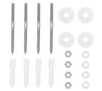 The Lord of the Tools 2 Sets Stainless Steel Wall Mounted Basin Fixing Kit M8X110mm Suitable for Bathroom Sink Fitting