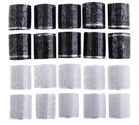 The Lord of the Tools 20 Rolls Nail Foil Transfer Stickers Lace Foils Black White Flower Foils Retro Holographic Nail Art Supplies for Women Nail Decorations DIY Arts Manicure