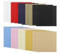The Lord of the Tools 20Pcs 11CT Cross Stitch Fabric DIY Cross Stitch Cloth for DIY Art Craft Handwork 10 Colors 100% Cotton 15x15cm/5.9x5.9 inches Square Multicolor Handmade Accessories