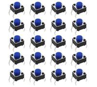 The Lord of the Tools 20pcs 4-Pin Touch Button Plug in Switches Blue Cap Button Switches Compatible with Gtech AirRam AR01 AR02 AR03 AR05 AR09 AR20 AR29 AR30