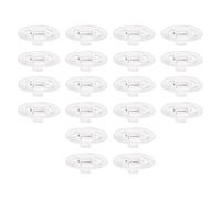 The Lord of the Tools 20pcs Transparent Silicone Saucer Replacement Nose Piece Pads Compatible with Oakley Ejector OO4142 Sunglasses Elliptical Frame
