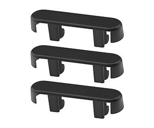 The Lord of the Tools 20PCS Window Drainage Cover Caps Replacement Weep Hole Covers Plastic for UPVC Windows Accessories 39.5 x 10 x 6.5mm Black