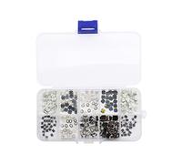 The Lord of the Tools 250PCS Tactile Push Button Switch Micro Momentary Tactile Assortment Kit with Plastic Box for Car Remote Control Keys 10 Values