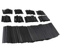The Lord of the Tools 254Pcs Black Heat Shrink Tubes Insulated Wire Cable Sleeving Wrap 7 Size Assorted Set for Electrical Insulation Wire Bundling Mechanical Protection