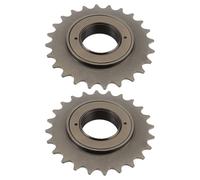 The Lord of the Tools 2pcs 24 Teeth Bike Single-Speed Freewheel ID 34mm OD100mm for 1/2" x 1/8" Chain Bicycle Accessory, Brown