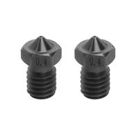 The Lord of the Tools 2pcs 3D Printer Nozzle Hardened Steel Nozzle 0.4mm High Temperature Nozzle Compatible with V6 Hotend Compatible with Prusa i3 MK3 MK3S