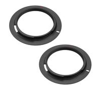 The Lord of the Tools 2pcs Aluminum Alloy Lens Mount Adapter for M42 Lens Compatible with PENTAX K-5 K-3 Outer Diameter 60mm Inner Diameter 41.1mm Camera Lens Adapter Black