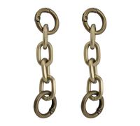The Lord of the Tools 2pcs Bag Extender Chain with Spring Buckle Rings Aluminum Alloy Strap Extender 9.7cm Chain Extender for Handbags Shoulder Bags, Bronze