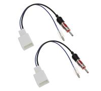 The Lord of the Tools 2Pcs Car Aerial Antenna Adaptor to DIN Compatible with Toyota Prius RAV4 Compatible with Yaris Verso