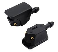 the Lord of the Tools 2pcs Car Front Rear Windshield Wiper Washer Nozzles Windscreen Washer Wiper Spray Jet Universal Car 4 Hole Window Washer Nozzles