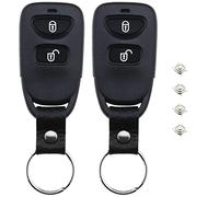 The Lord of the Tools 2PCS Car Key Case Compatible with Hyundai Elantra Santa Fe Matrix Trajet Replacement Keyless Entry Smart Remote Key Fob Shell Housing 2 Button