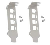 The Lord of the Tools 2PCS Low Profile Graphics Card Bracket Compatible with NVIDIA Quadro K1200 NVS510 P600 P620 P1000 T600 T1000 79.6x18.8mm with Screws Silver