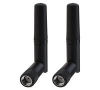 The Lord of the Tools 2PCS Mini WiFi Antenna Dual Band 2.4GHz 5.8Ghz RP-SMA Male Right Angle Antenna for PCI Network Card PC Desktop Computer Gaming Motherboard Wireless Router