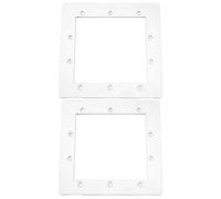 The Lord of the Tools 2pcs Pool Skimmer Front Plate Spare Part Flange Frame Skimmer Gasket Replacement for Basic Standard Mini Built-in Skimmers(210 x 202 mm)