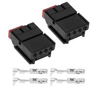 The Lord of the Tools 2Pcs Rear Tail Light Connector with Terminal 7N0972704 Compatible with VW Compatible with Audi Compatible with Seat Tail Light Lamp Plug Connector