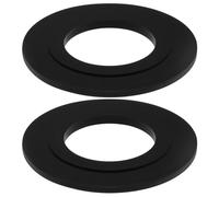 The Lord of the Tools 2PCS Rubber Washer Seal Outer Diameter 54mm Inner Diameter 28mm Toilet Flush Valve Seal for Flush Valve Toilet Cistern Flush Syphon for Toilet Black