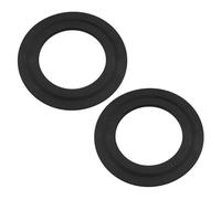 The Lord of the Tools 2PCS Toilet Flush Valve Gasket Replacement Toilet Flush Valve Rubber Seal Washer 43mm X 71mm 34490507 Compatible with Siamp Optima 49 50, Black