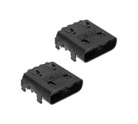 The Lord of the Tools 2Pcs Type-C DC Power Jack Charging Port Compatible with Dell Latitude 7390 2-in-1 P29S P29S0015285 5289 7389 5290 Laptop Black