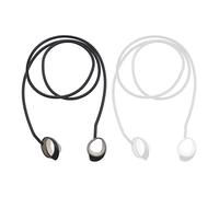 The Lord of the Tools 2pcs Wireless Earphone Silicone Anti-lost Strap Compatible with Galaxy Buds/Buds Plus Headphone Straps Earphone Anti-Lost Strap Hanging Neck Rope Black&White