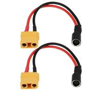 The Lord of the Tools 2Pcs XT90 Female to 8mm DC7909 Socket Cable 15cm 14AWG Compatible with BLUETTI Compatible with JACKERY