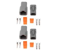 The Lord of the Tools 2Set 4Pin DTP04-4P DTP06-4S Waterproof Connector Kit Compatible with Deutsch for Automobiles Motorcycles Trucks