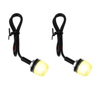 The Lord of the Tools 2x 18mm Motorcycle SMD Indicator LED Lights for Quad Bikes ATVs Trikes, Yellow Light