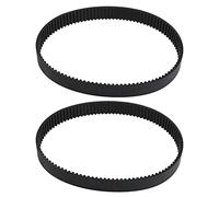 The Lord of the Tools 2x Mower Drive Belt Rubber Black 3mm Pitch 13mm Width 103 Toothed 309mm Circumference Closed Loop Timing Belt Compatible with MacAllister MGTP1000 Lawnmower