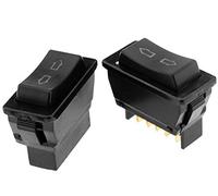 The Lord of the Tools 2x Universal 5 Pins LED Car Electric Window Switch DC 12V Up Down Window Switch Button