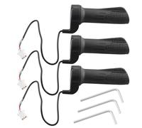 The Lord of the Tools 3pcs 22mm Electric Bike Throttle Grip Twist Throttle Handlebar Grips Electric Scooter Parts For Electric Bike And Scooter Black