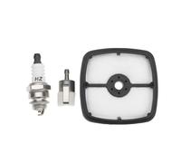 The Lord of the Tools 3pcs Lawn Mower Air Fuel Filter with BPMR8Y Spark Plug Maintenance Kit Compatible with Echo GT222ES