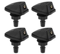 The Lord of the Tools 4 Pieces Automotive Windshield Washer Nozzle Replacement For Most Cars Trucks Vans Wiper Nozzle Washer Sprayer Universal Black