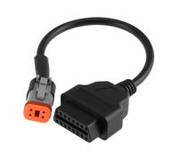 The Lord of the Tools 4-Pin to 16-Pin OBD2 Diagnostic Adapter Cable Compatible with Har-ley Davidson Motorcycles