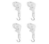 The Lord of the Tools 4Pcs 1" Blinds Wand Tilter Mechanism with D Shaped Gear 5/32" Hook Connection Metal Venetian Blind Tilt Wand Tilter Mechanism Replacement for Mini Blinds