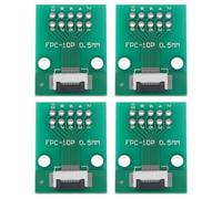 The Lord of the Tools 4Pcs 10-Pin 0.5mm 1mm Pitch to DIP 2.0mm PCB Converter Board Extend Adapter for FPC FFC
