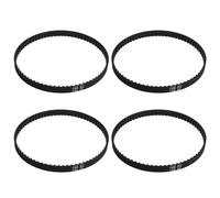 The Lord of the Tools 4Pcs 150XL037 Timing Belt Replacement Rubber Drive Belt 75 Teeth Black Cogged Geared Belt Accessories for Inprinters Sanding Machines Packaging Machinery