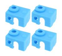 The Lord of the Tools 4pcs 3D Printer Heater Block Silicone Socks Cover Silicone Hotend Sock Compatible with Prusa MK3 MK3S Compatible with E3D V6 PT100 Blue