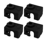 The Lord of the Tools 4pcs 3D Printer Heater Block Silicone Socks Cover Silicone Hotend Sock Compatible with Prusa MK3 MK3S Compatible with E3D V6 PT100 Black