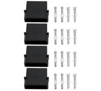 The Lord of the Tools 4pcs 4 Pin Computer PATA HDD PC Power Connector Kit Compatible with Molex Power Interface Hard Drive Optical Drive (Female)