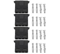 The Lord of the Tools 4pcs 4 Pin Computer PATA HDD PC Power Connector Kit Compatible with Molex Power Interface Hard Drive Optical Drive (Male)