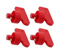 The Lord of the Tools 4pcs Battery Disconnect Isolator Close Switch Key 60x45mm Compatible with RACE RALLY CAR Battery, Red