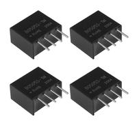 The Lord of the Tools 4Pcs Black 4 Pin DC-DC 5V B0505S-1W Isolation Transformer DC-DC 5V to 5V B0505S-1W Power Supply Module Fixed Input Voltage 1W