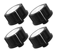 The Lord of the Tools 4Pcs Tower Air Fryer Timer Knob Replacement, D Shaft 6mm, 30x15mm Black Switch Button
